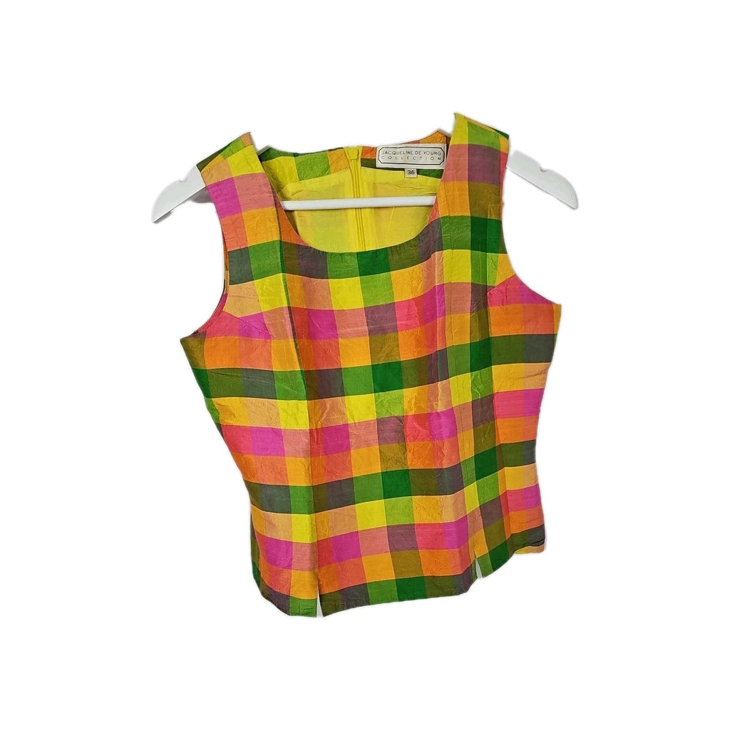 EK9141 Damenweste Jacqueline De Young Collection Gr.36 Bunt Karriert0