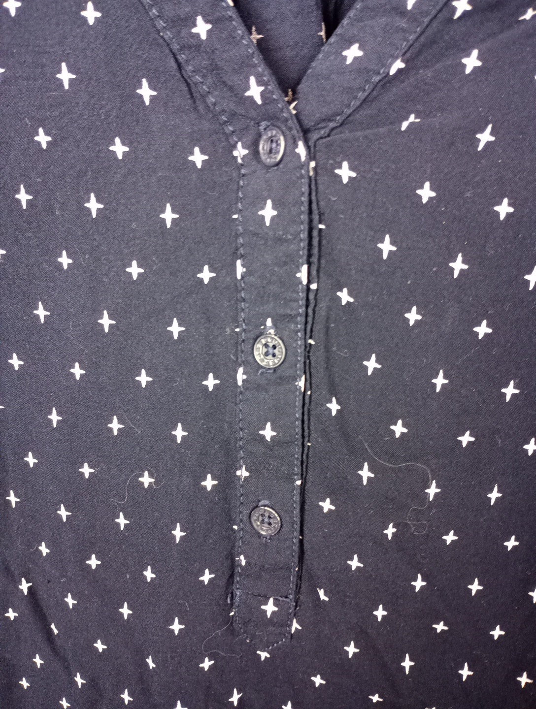EK8506 Damenbluse H&M Gr 34 Farbe Dunkel Blau2