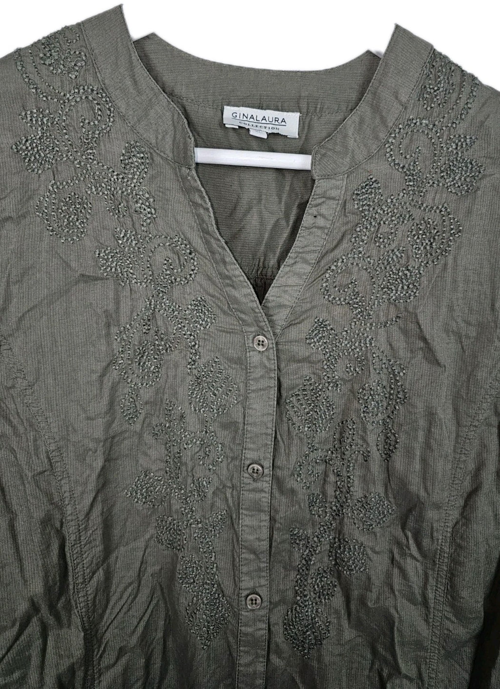 EK10504 Damen Bluse von Gina Laura, grün, Gr.XL1