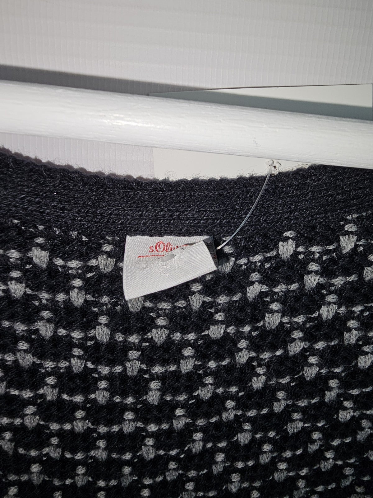 EK7680 Damen Strickjacke von S.Oliver, Schwarz/Weiß, Gr.362