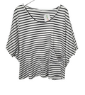 EK8879 Damen Bluse, Weiß/Schwarz, Gr. Ca XL0