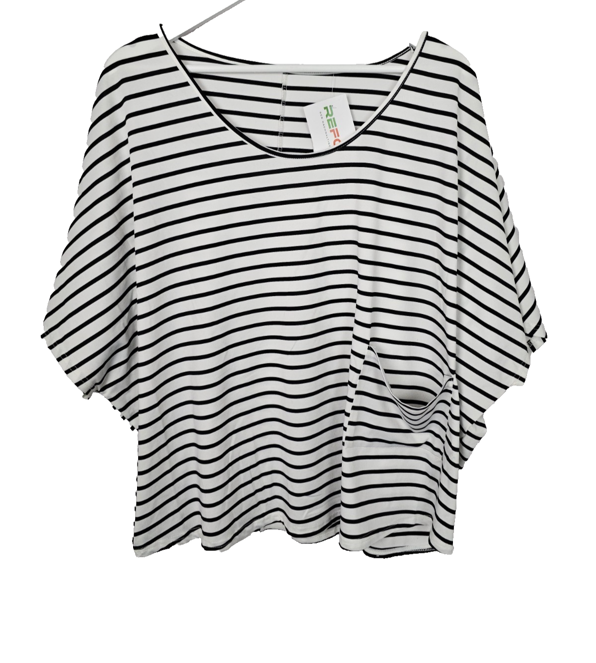 EK8879 Damen Bluse, Weiß/Schwarz, Gr. Ca XL0