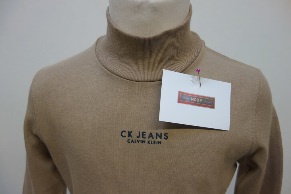 EK2789 Mädchen Langarmshirt von Calvin Klein, beigebraun, Gr. 61