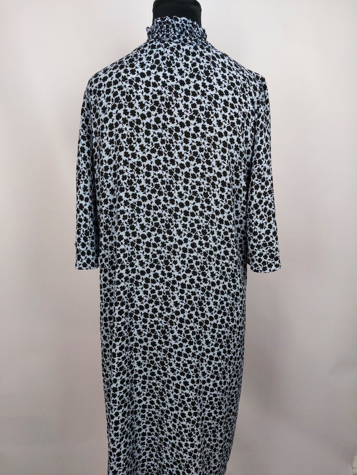 EK3914 Damen Kleid von H&M, blau/schwarz, Gr. 425