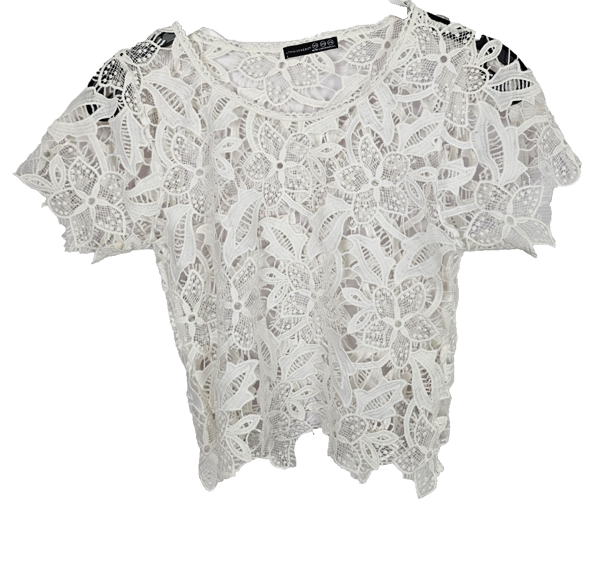 EK8218 Damen Bluse von Atmosphere, Weiß, Gr. Xs0