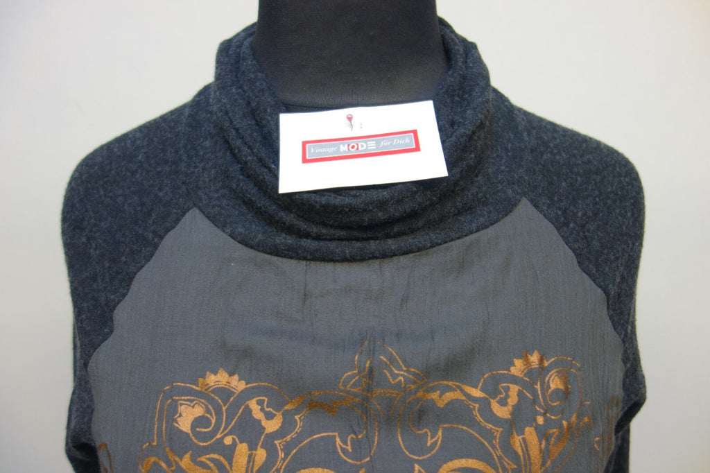 EK0304 Damen Langarmshirt von BiBa, schwarz-grau, Gr. S1