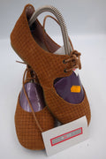 ES0486 Damen Halbschuhe von Dani Garcia, braun, 360