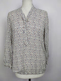 EK0922 Damen Bluse von Esprit, weiß mit Blümchen, Gr. XS0