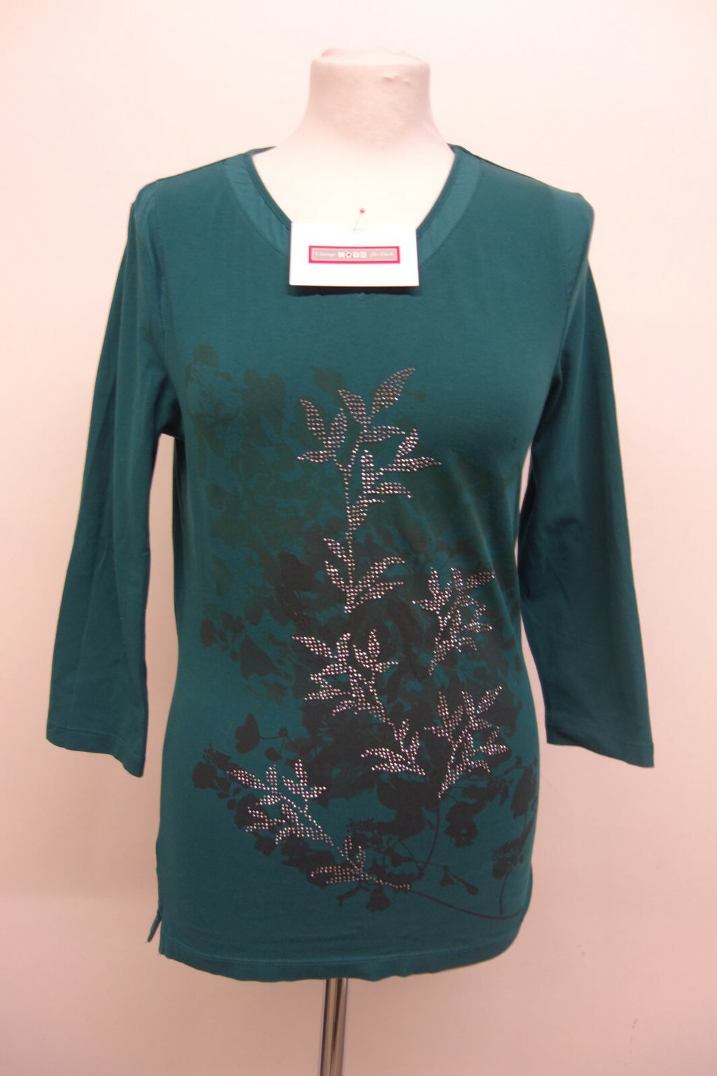 EK1575 Damen Shirt von Bonita, petrol, Gr. S0