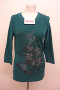 EK1575 Damen Shirt von Bonita, petrol, Gr. S0