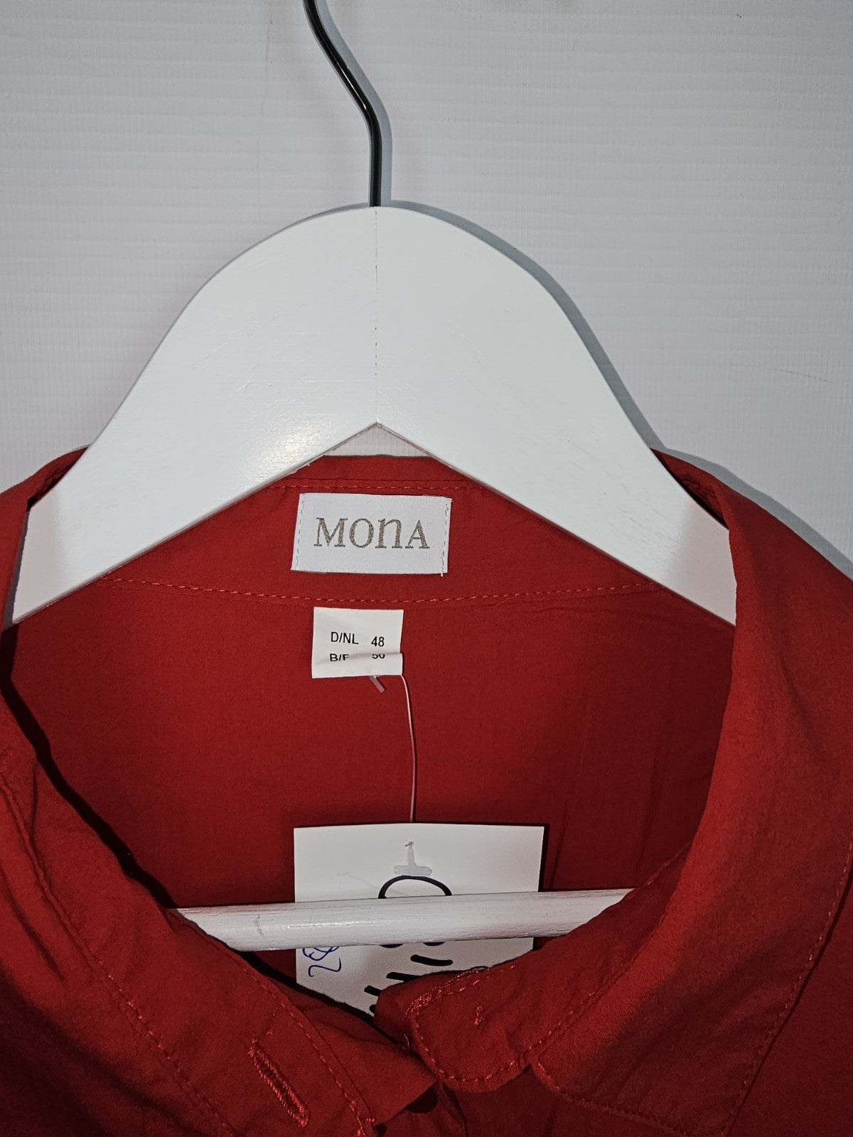 EK7645 Damen Bluse von Mona, Rot, Gr.481