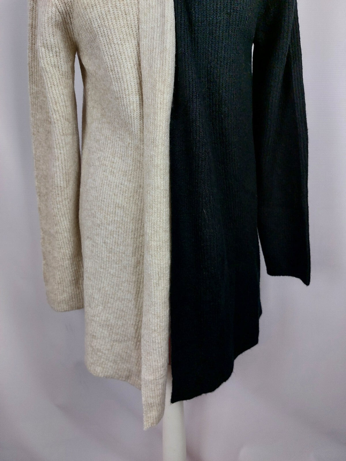 EK5032 Damen Strickjacke von Tom Tailor, schwarz/beige, Gr. S2