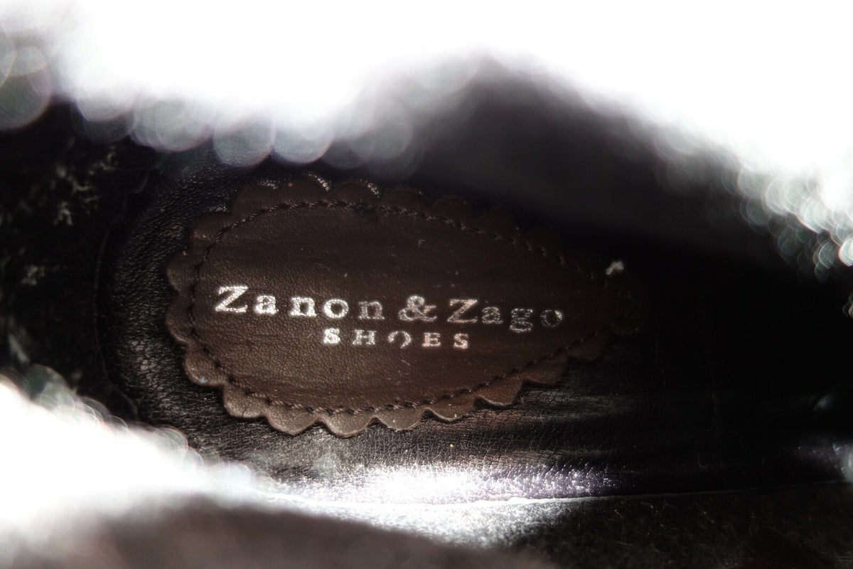 ES0102 Damen Stiefeletten von Zanon&Zago, dunkelbraun, 416