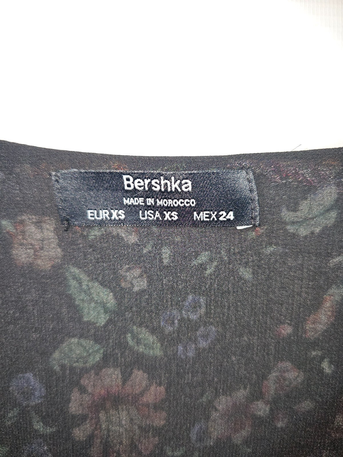 EK6383 Damen Jumpsuit von Bershka, Schwarz Mehrfarbig, Gr.:XS2