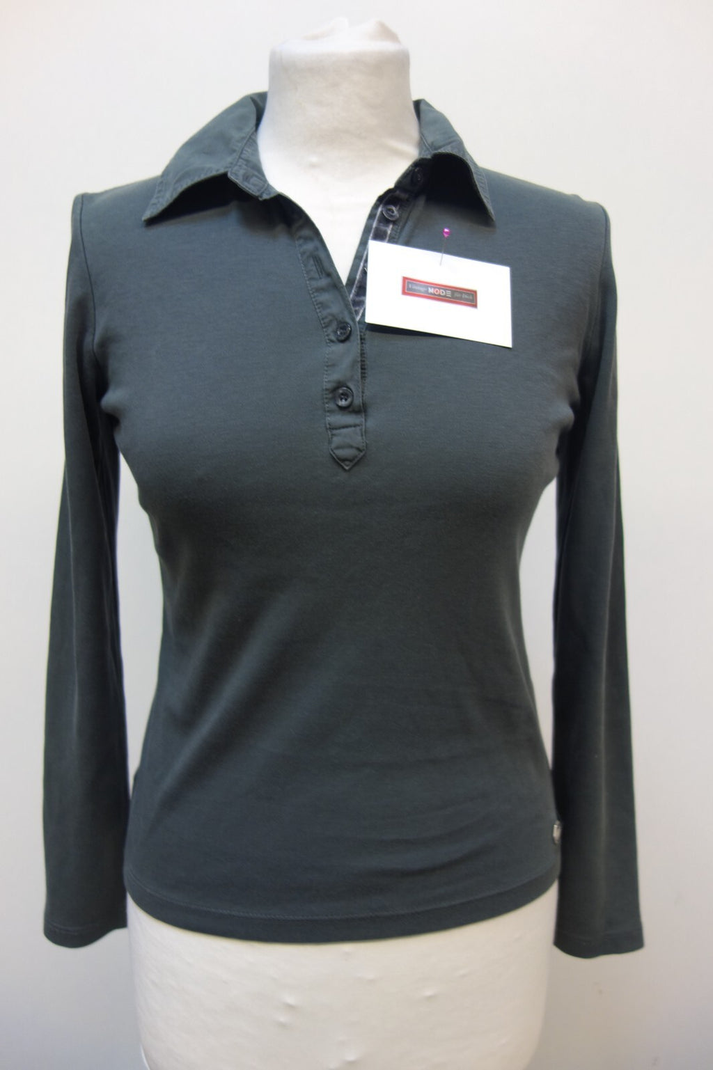 EK3772 Damen Shirt von Street One, grüngrau, Gr. 360