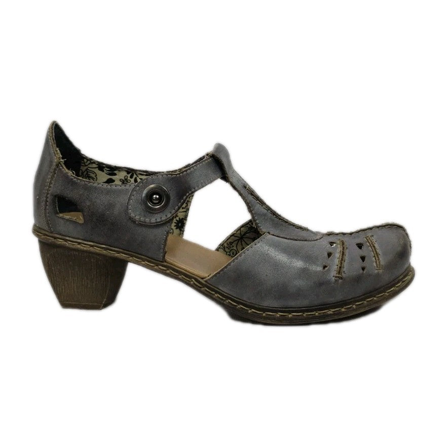 ES887 Damen Riemchensandalen von Rieker, Blau, Gr. 405