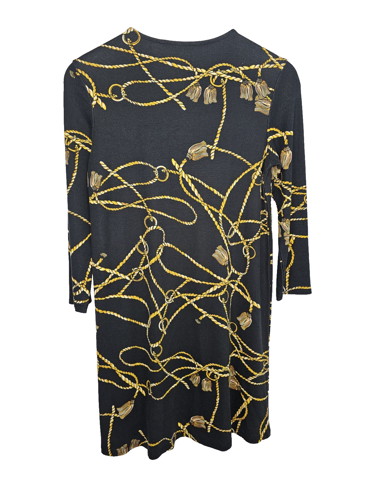 EK2886 Damen Kleid von Stradivarius, schwarz-gold, Gr.M3