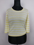 EK0041 Damen Shirt von Cassis, gelb/weiß gestreift, Gr. 380
