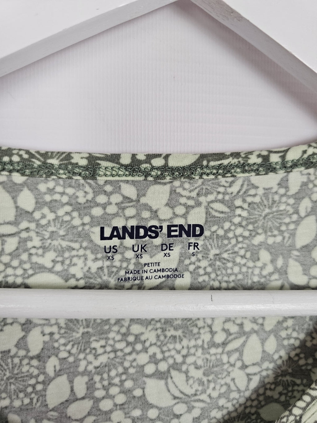 EK8344 Damen Bluse von Lands End, Grün, Gr. Xs2