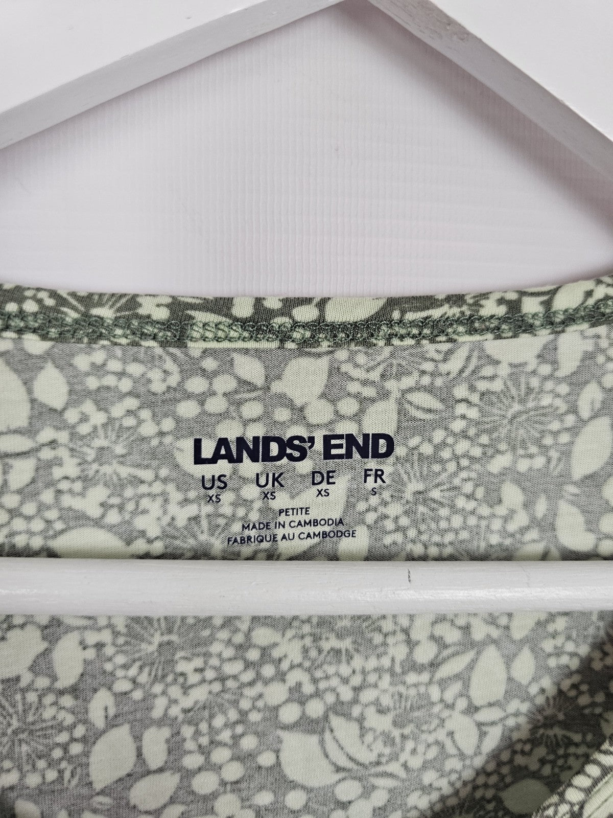 EK8344 Damen Bluse von Lands End, Grün, Gr. Xs2
