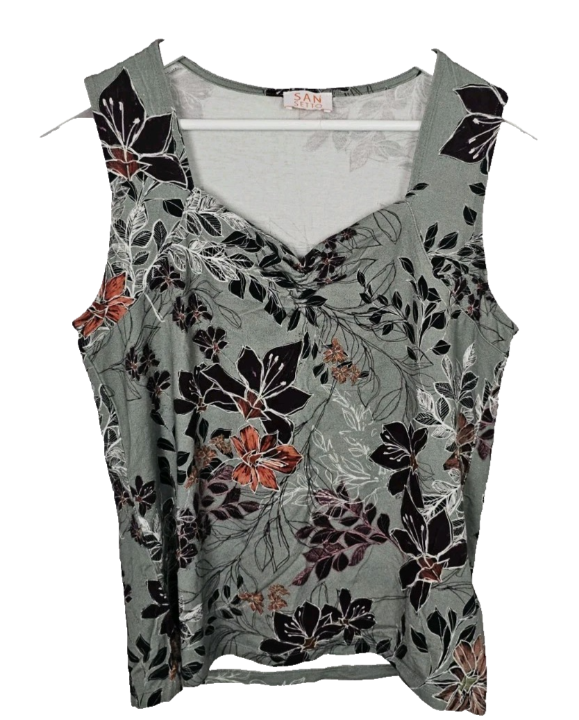 EK8977 Damen Trägershirt von San Setto, Grau, Gr. 380