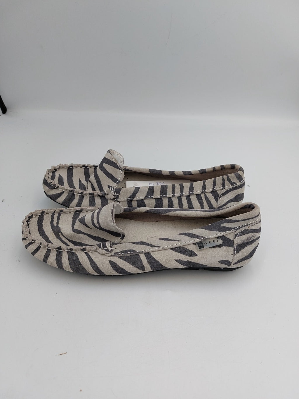 ES0391 Damen Halbschuhe von Caprice, grau, Zebramuster, Gr. 361