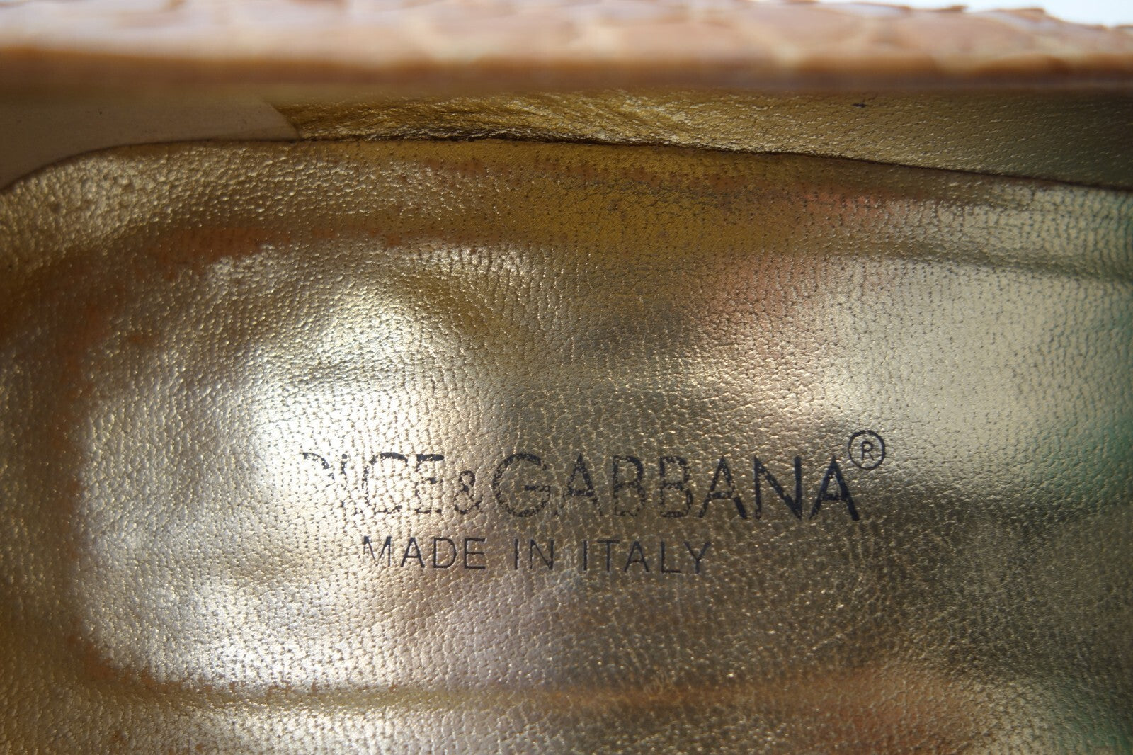 ES0067 Damen Pumps von Dolce&Gabbana, hellbraun, Gr. 39,55