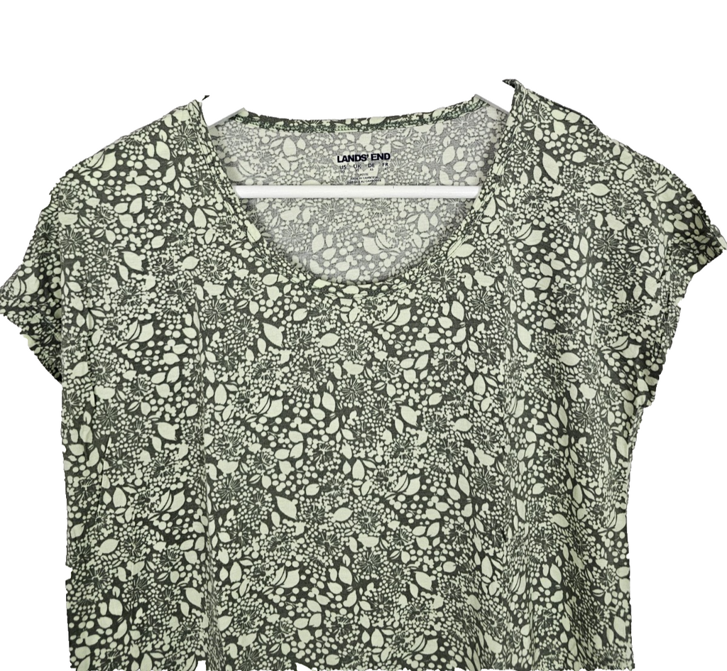 EK8344 Damen Bluse von Lands End, Grün, Gr. Xs1