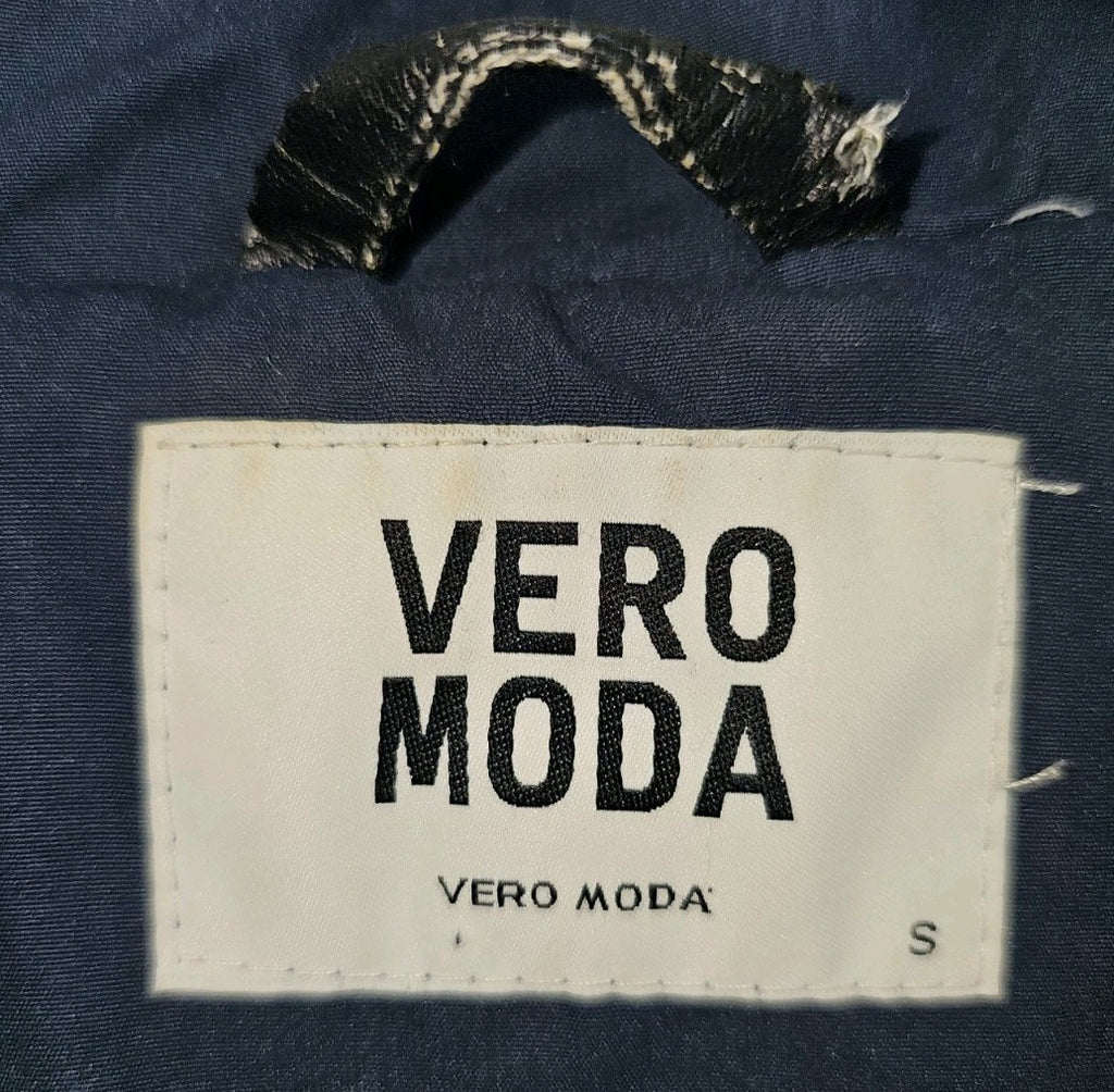 EK11213 Damen Trenchcoat kurz von Vero Moda, blau, Gr.S1