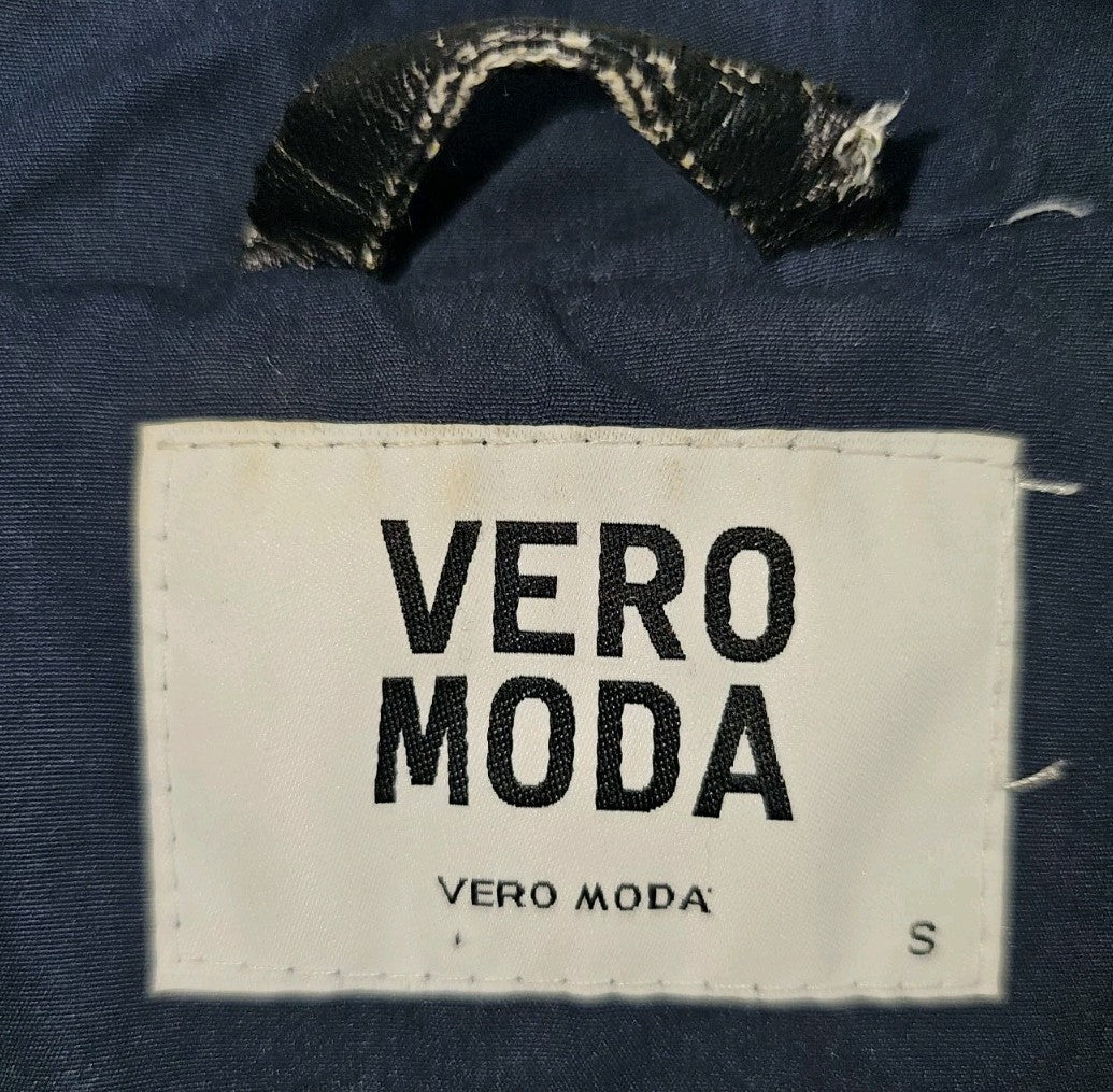 EK11213 Damen Trenchcoat kurz von Vero Moda, blau, Gr.S1