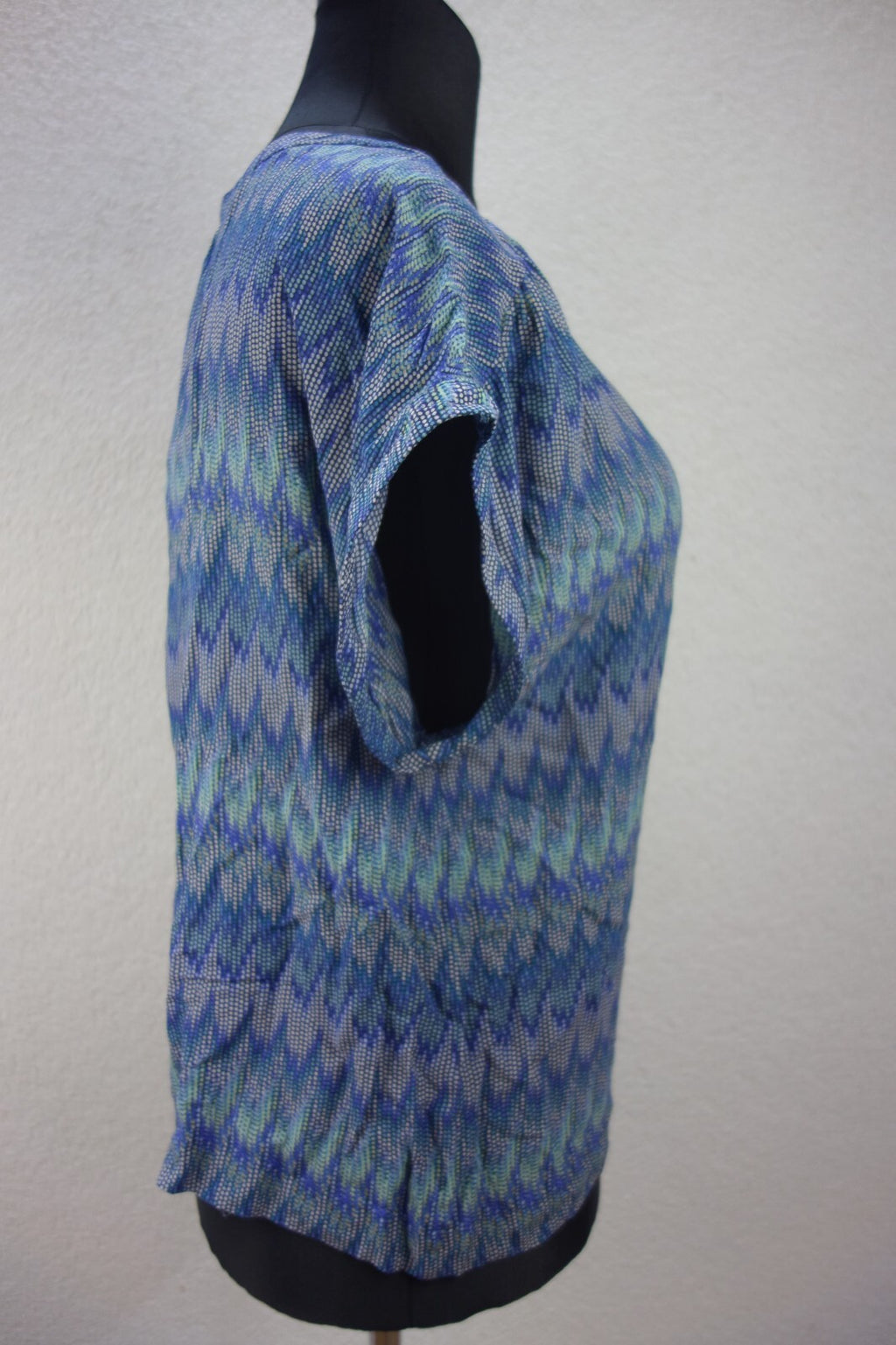EK2632 Damen Bluse von 1.2.3 Paris, blau, Gr. 442