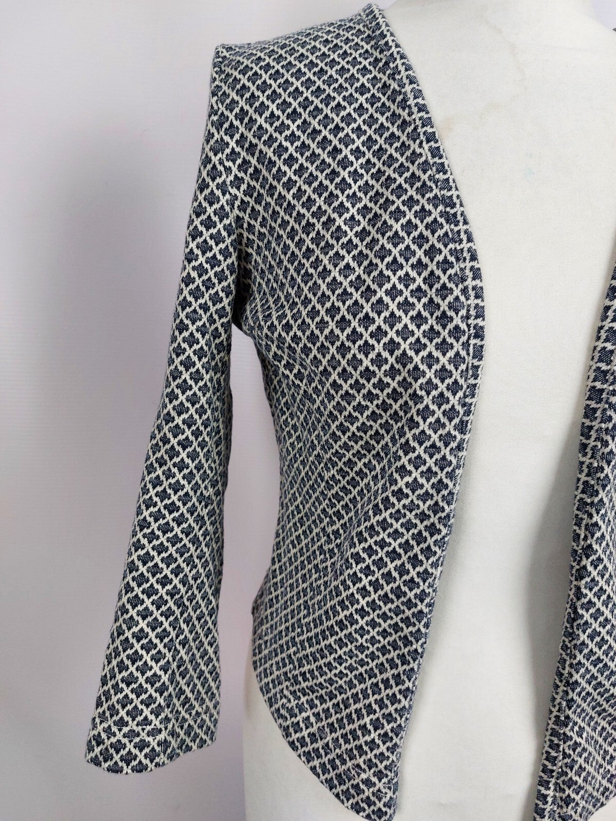EK4480 Damen Strickjacke von Opus, blau-weiß, Gr.361