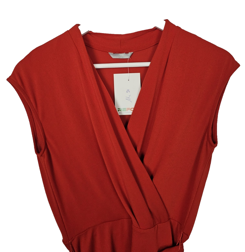EK7803 Damen Kleid von H&M,  Rot, Gr. Ca 401