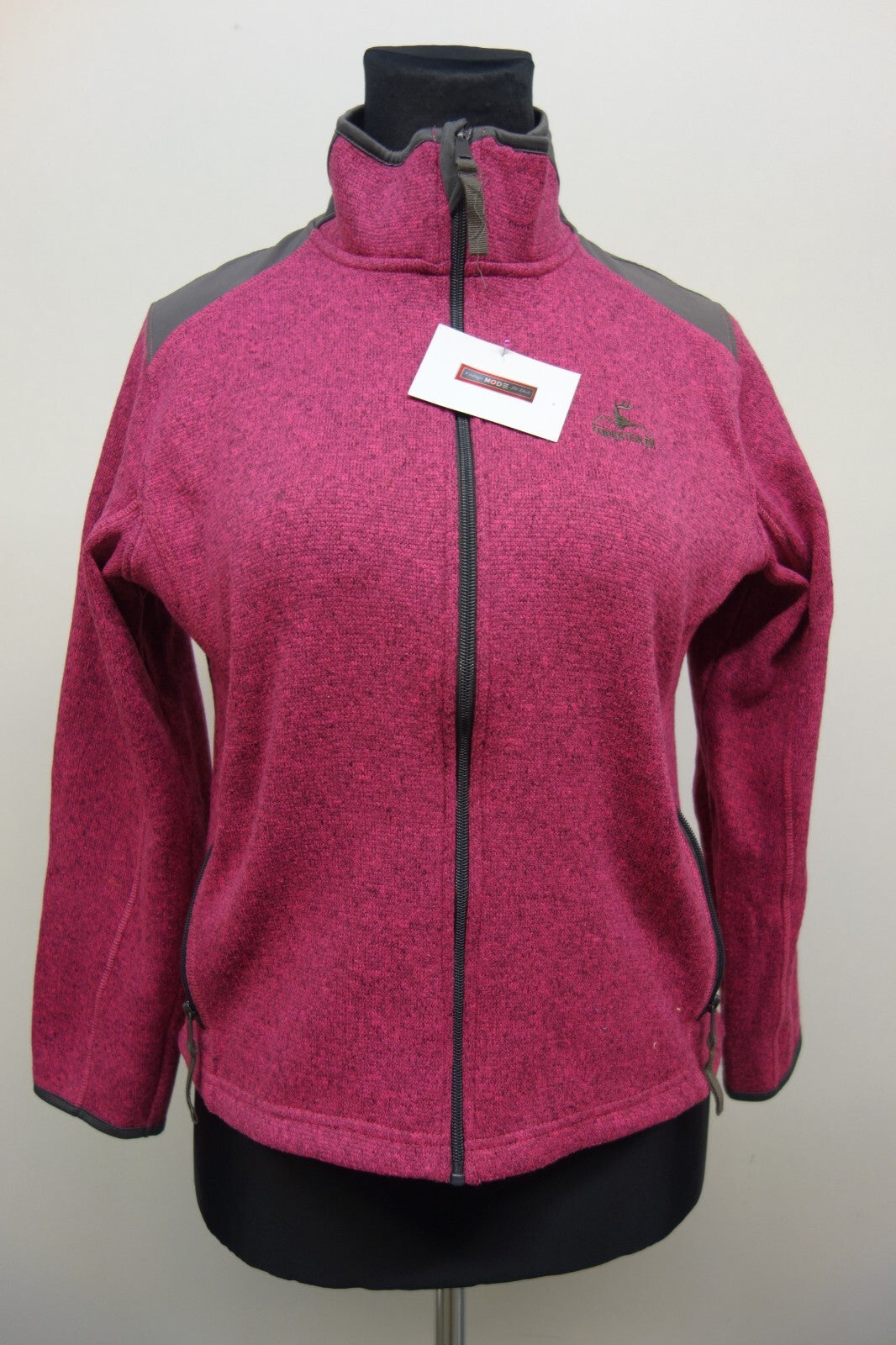 EK2330 Damen Strickjacke von Mountainer, pink, grau Gr. L0