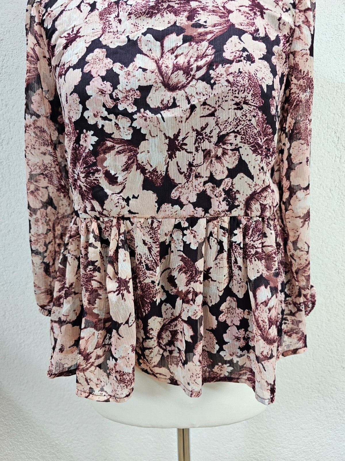 EK5783 Damen Bluse von Only, rosa/bordeaux, Gr. S2