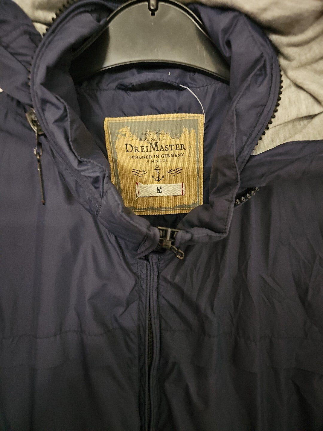 EK 4763 Herrenjacke Dunkelblau DreiMaster Gr.M mit Kapuze 1