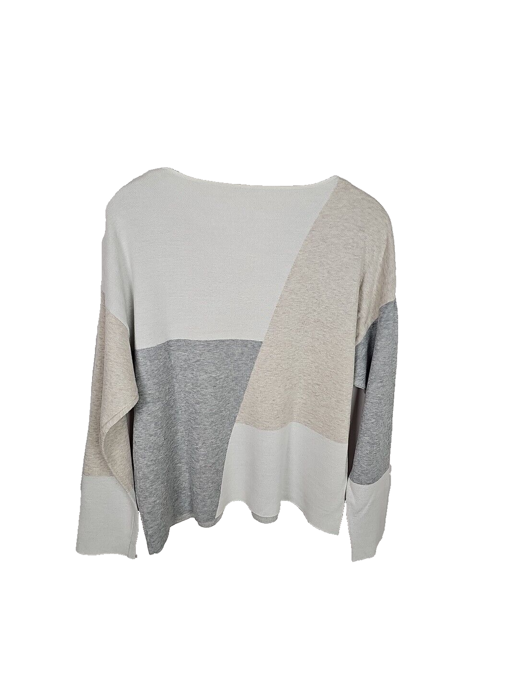 EK 221 Pullover Tom Taylor Gr XXL Weiss Beige Grau1