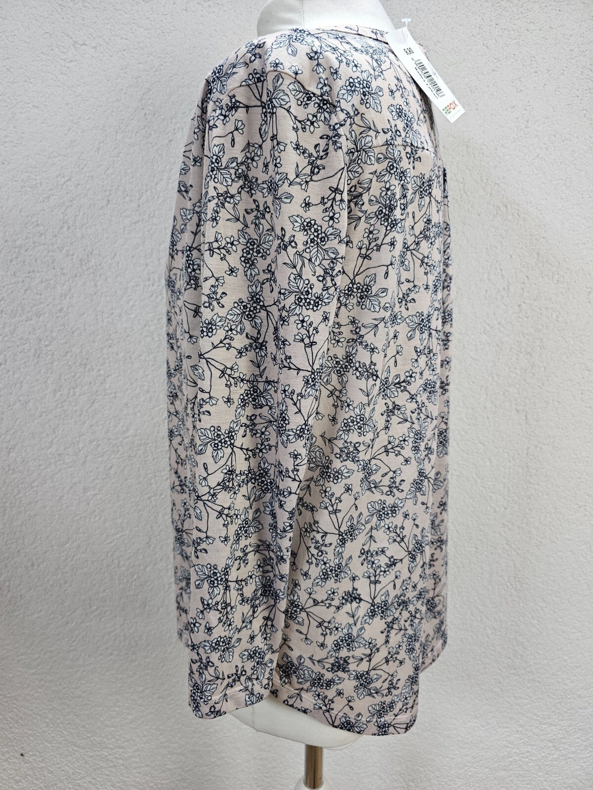 EK5936 Damen Bluse von H&M, rosa mit Blumen, Gr. M2