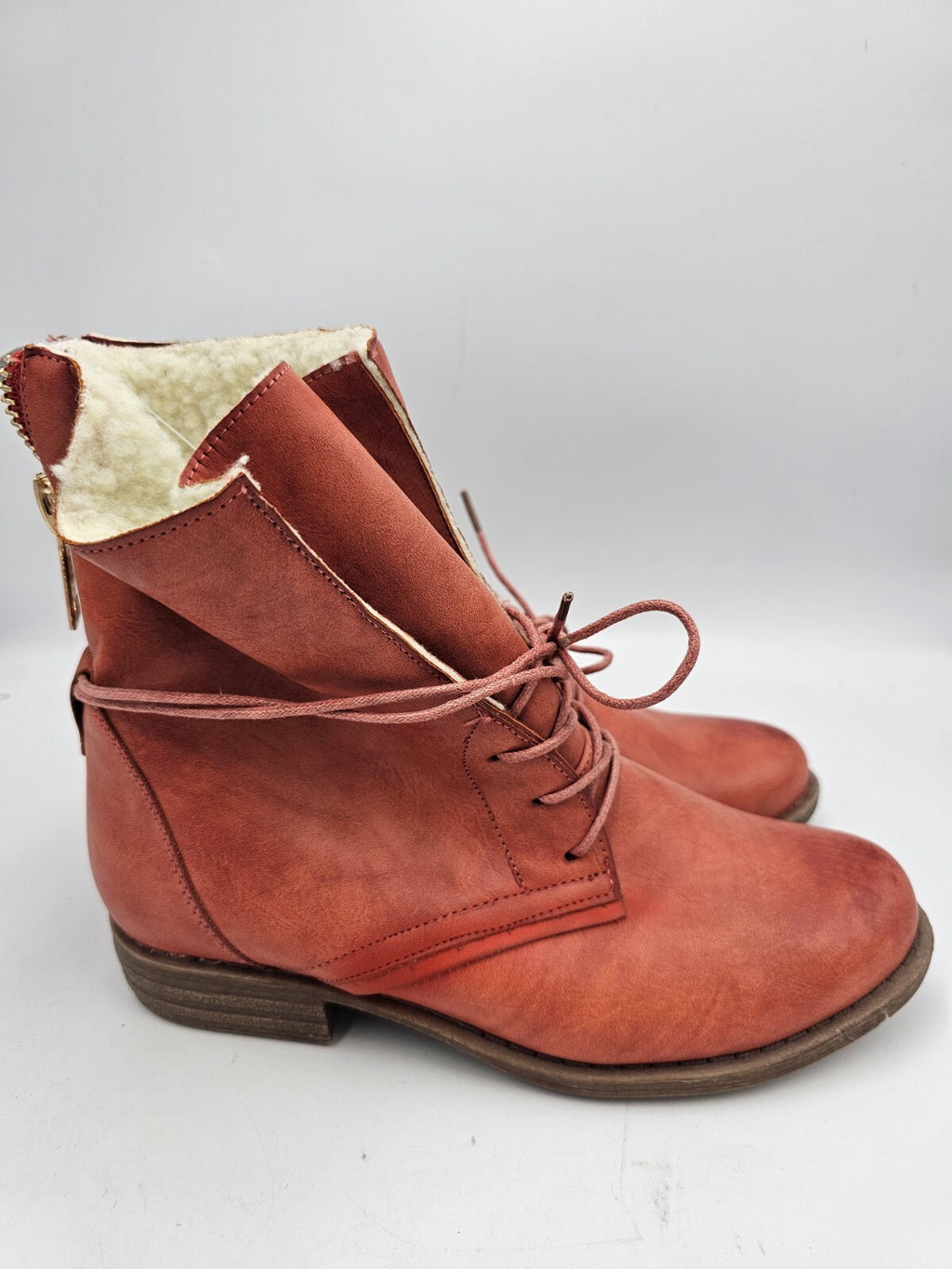 ES0504 Damen Stiefeletten, indianred, Gr. 374