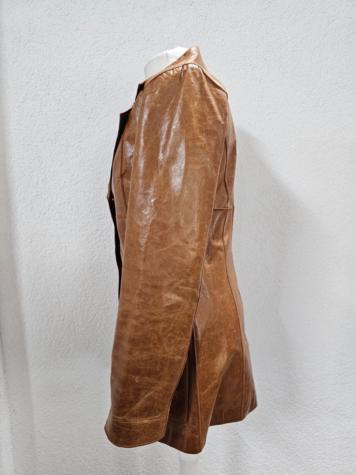 EK6339 Damen Lederjacke von Sevilla, braun, gr. XS3