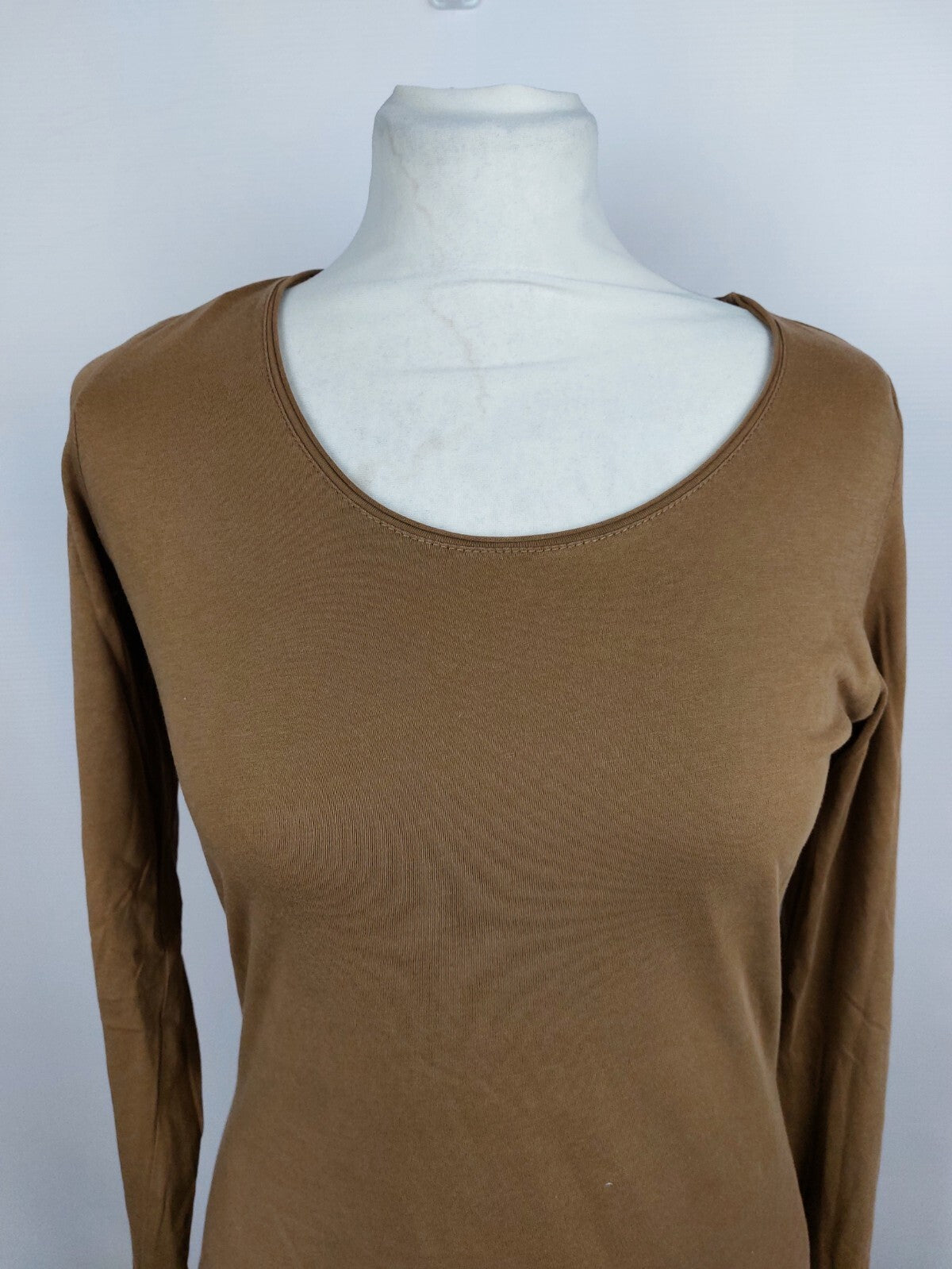 EK4699 Damen Langarmshirt von Hallhuber, braun, Gr. M1