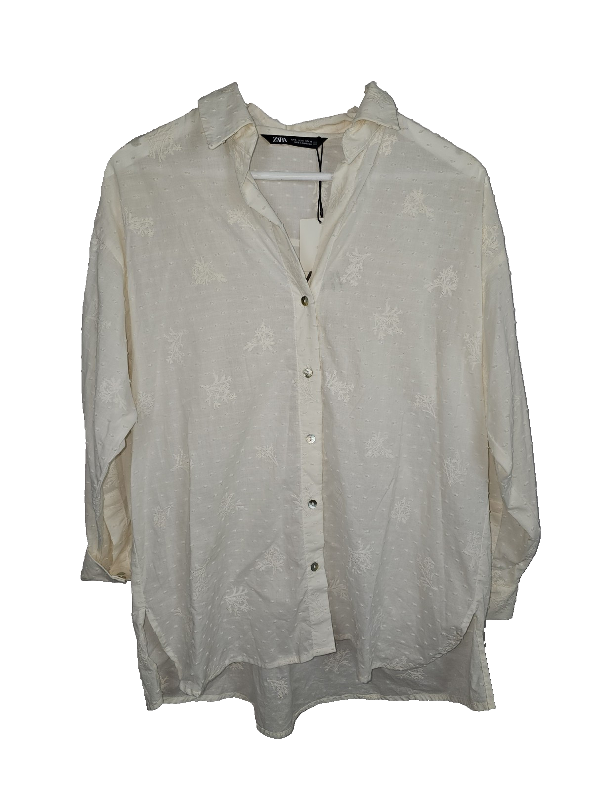 EK7017 Damen Bluse von Zara, weiß, Gr.S0