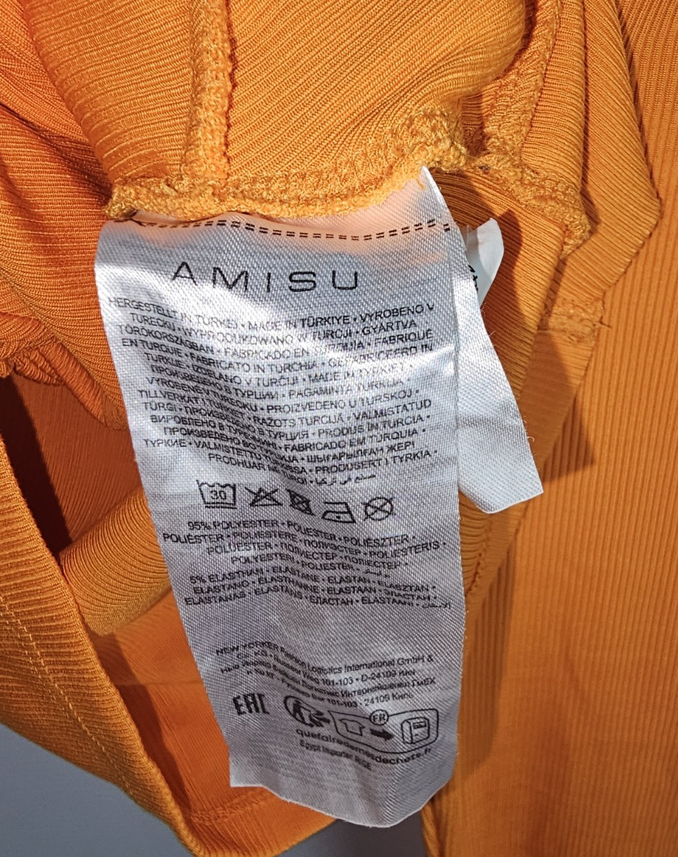 EK7030 Damen Bluse von Amisu, Orange, Gr. XL3