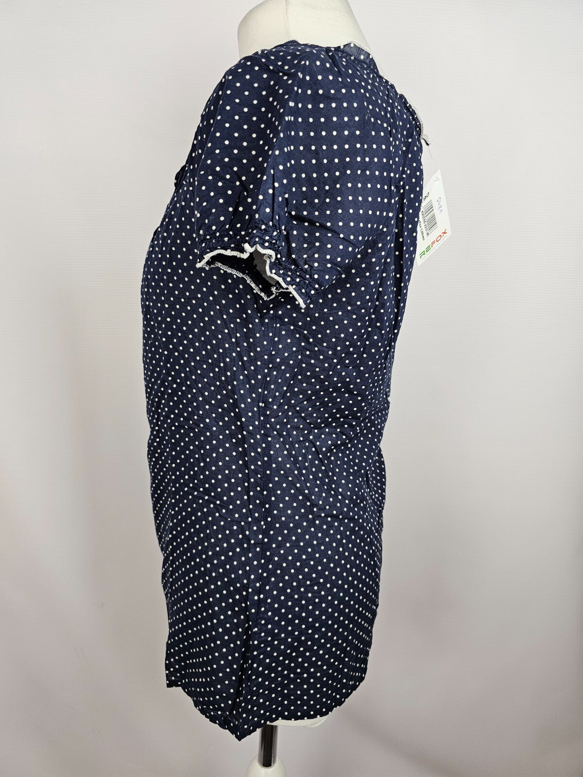 EK5481 Damen Bluse von Esprit, blau, weiß gepunktet, Gr. 363
