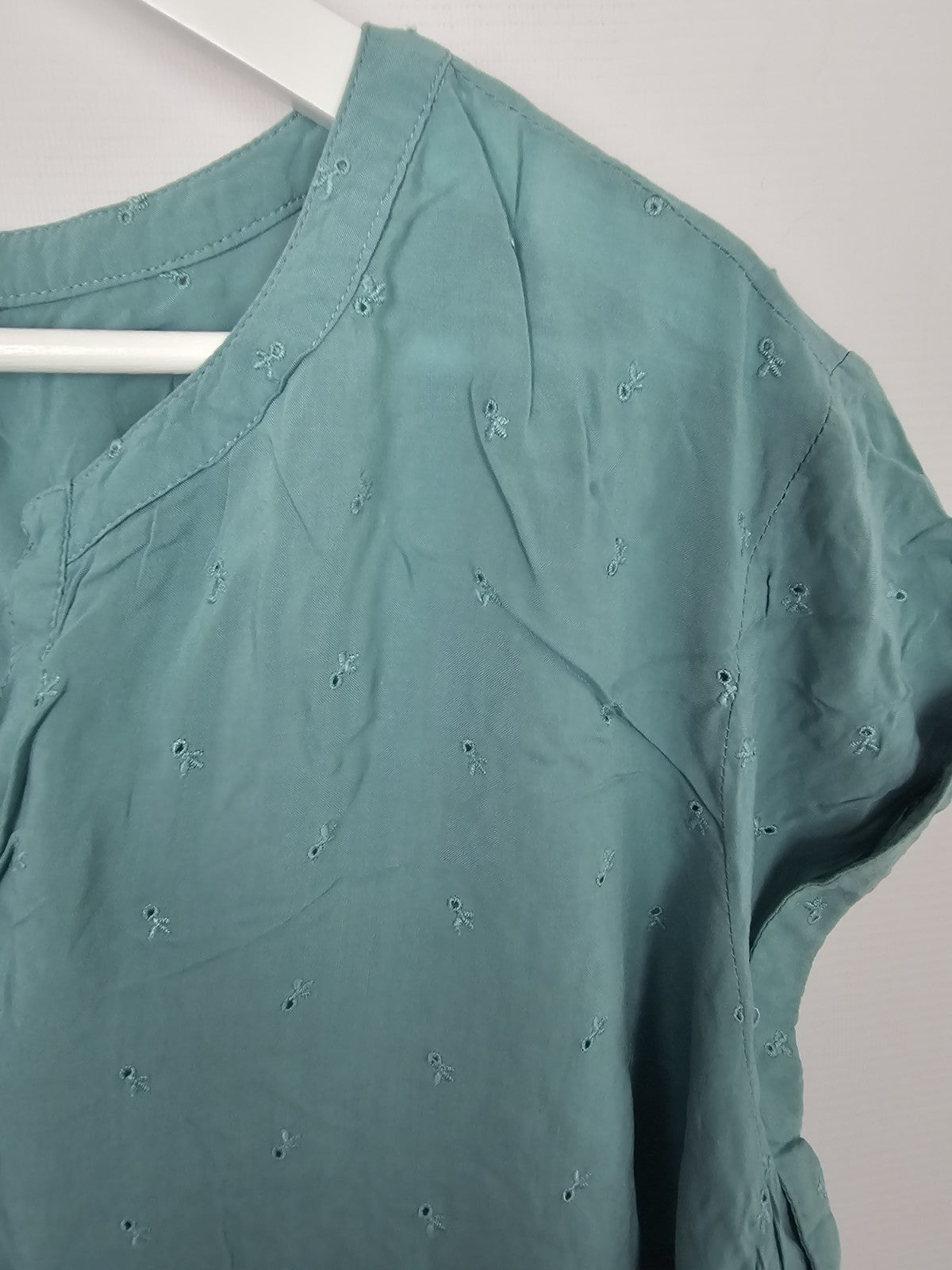 EK8884 Damen Bluse, Türkis, Gr. Ca M1