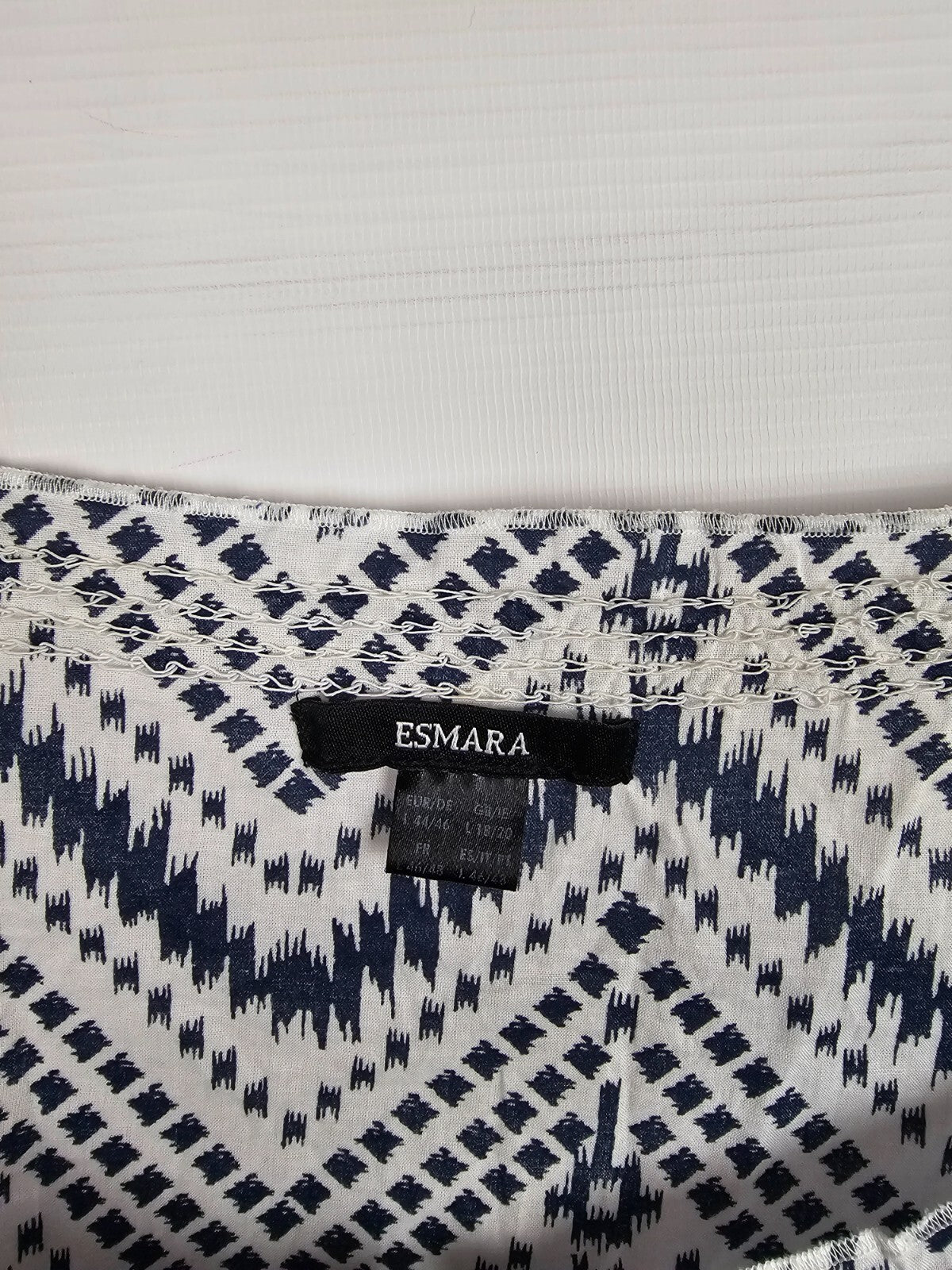 EK5738 Damen Bluse von Esmara, Blau/ Weiß, Gr.:L2