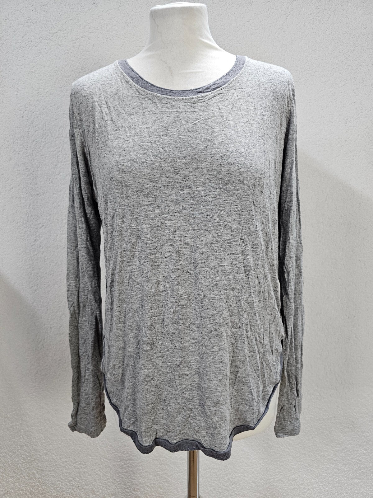 EK6184 Damen Langarmshirt von Maison Scotch, grau, Gr. 20