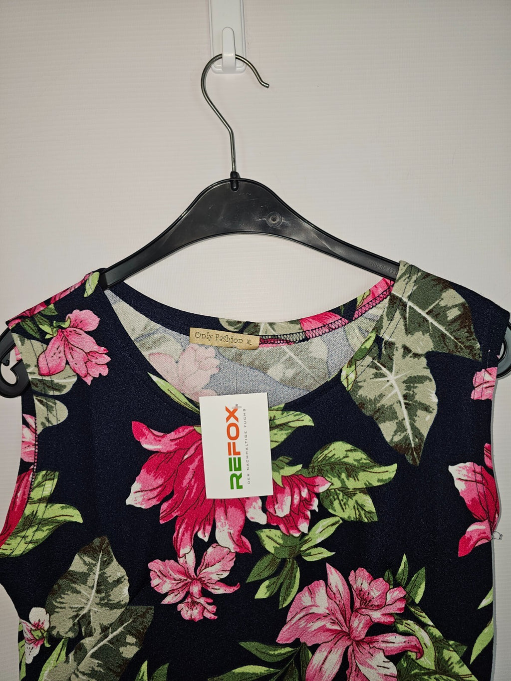 EK6457 Damen Kleid von Only Fashion, schwarz mit Blumen, Gr.XL1