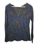 EK10478 Damen Langarmshirt, blau, Gr.M0
