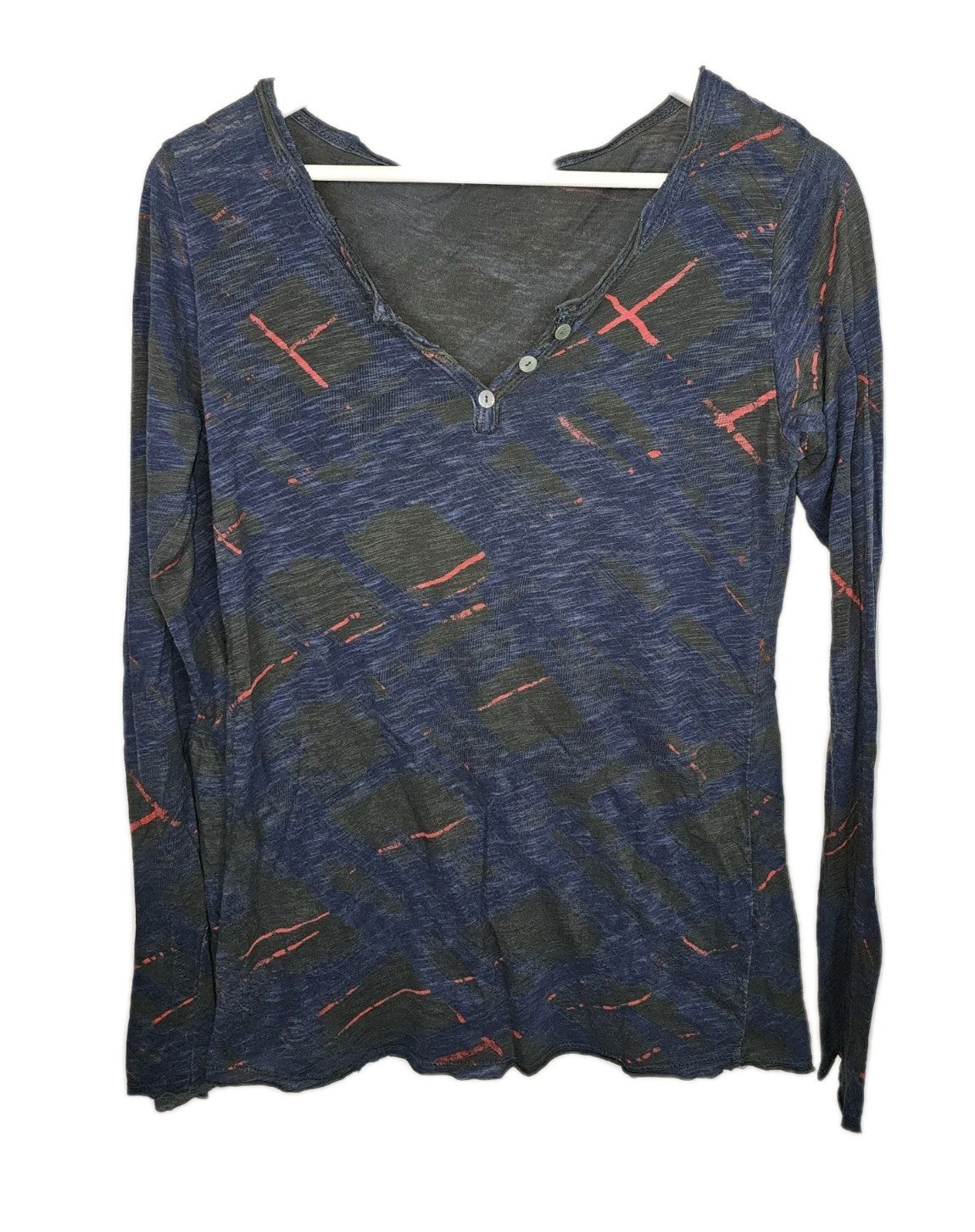 EK10478 Damen Langarmshirt, blau, Gr.M0